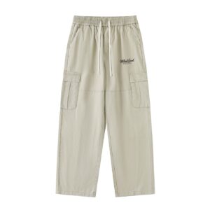 Men’s Drawstring Waist Straight-Leg Cargo Pants