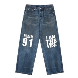 Men’s Vintage Wash Baggy Denim Jeans