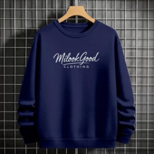Versatile Men's Polyester Fleece Sweatshirt - Cornflower Blue, M