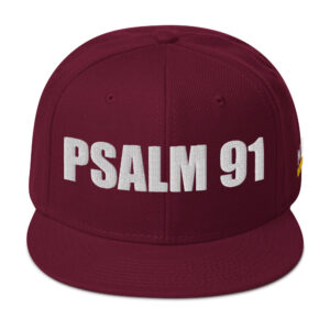 Snapback Hat - Burgundy maroon