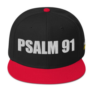 Snapback Hat - Red / Black / Black