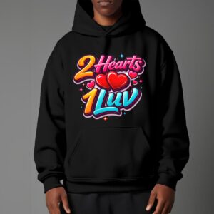 Unisex Pullover Hoodie with Micro-Fleece Lining - Black, 2XL