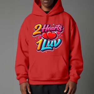 Unisex Pullover Hoodie with Micro-Fleece Lining - Ferrari Red, 2XL