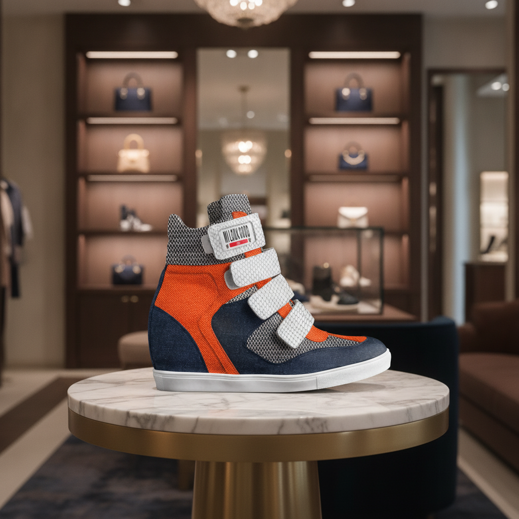MLG Midnight Glow — Velcro Wedge Sneaker