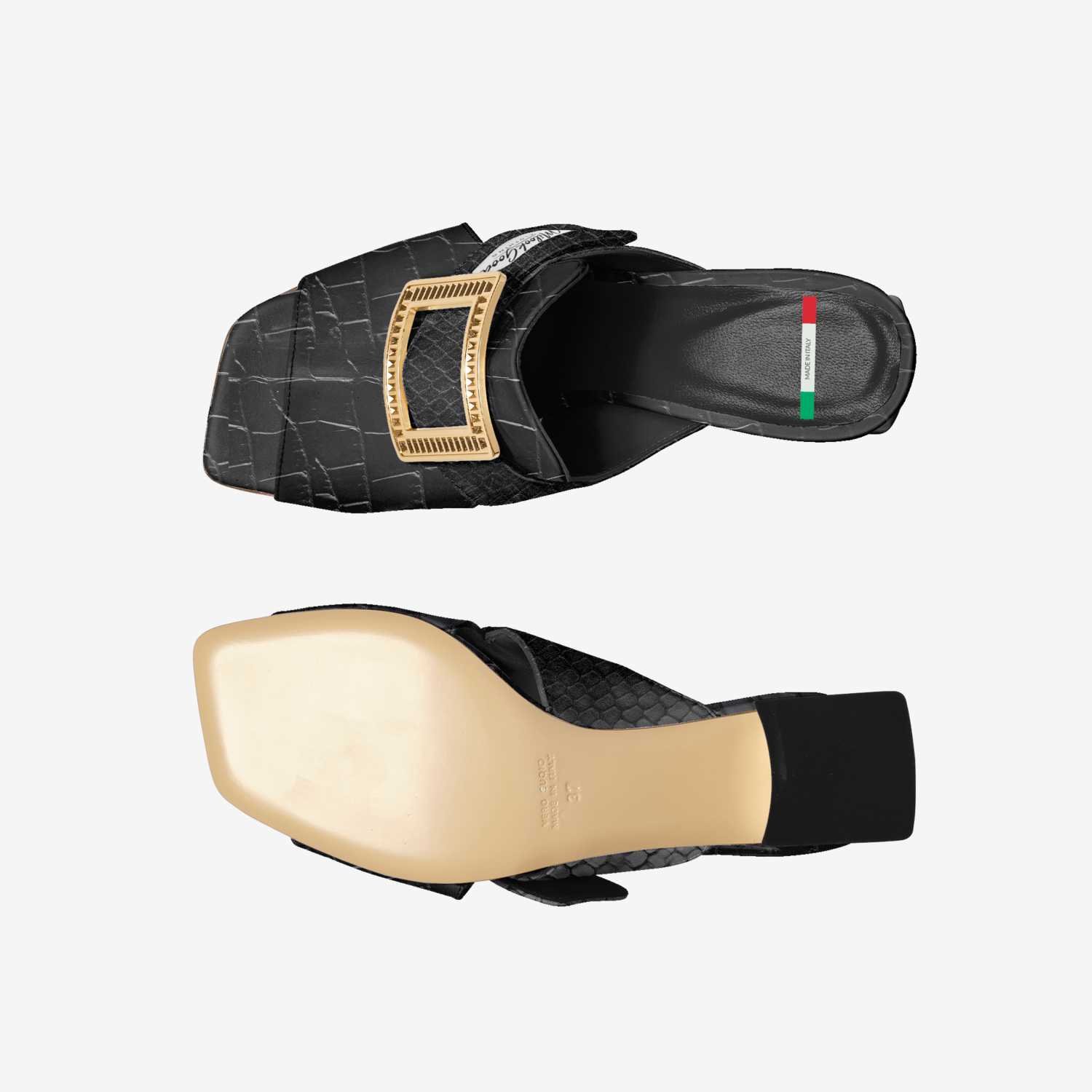 MLG Black Silk — Rich Luxe Sandal - Imagen 6