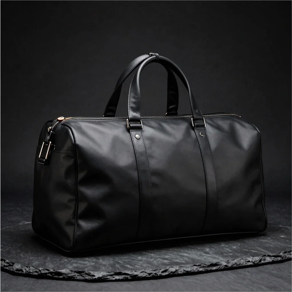 Editorial Leather Duffle Bag