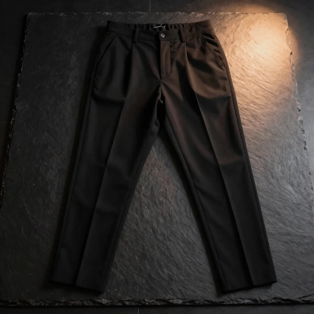 Pleated Wide-Leg Trousers