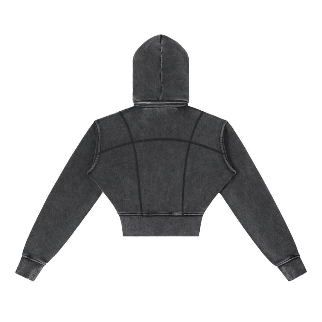 MLG Women's Vintage Washed Hoodie & Flared Pants Set