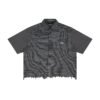 MLG Unisex Distressed Plaid Shirt & Capri Shorts Set - Thumbnail Image 1
