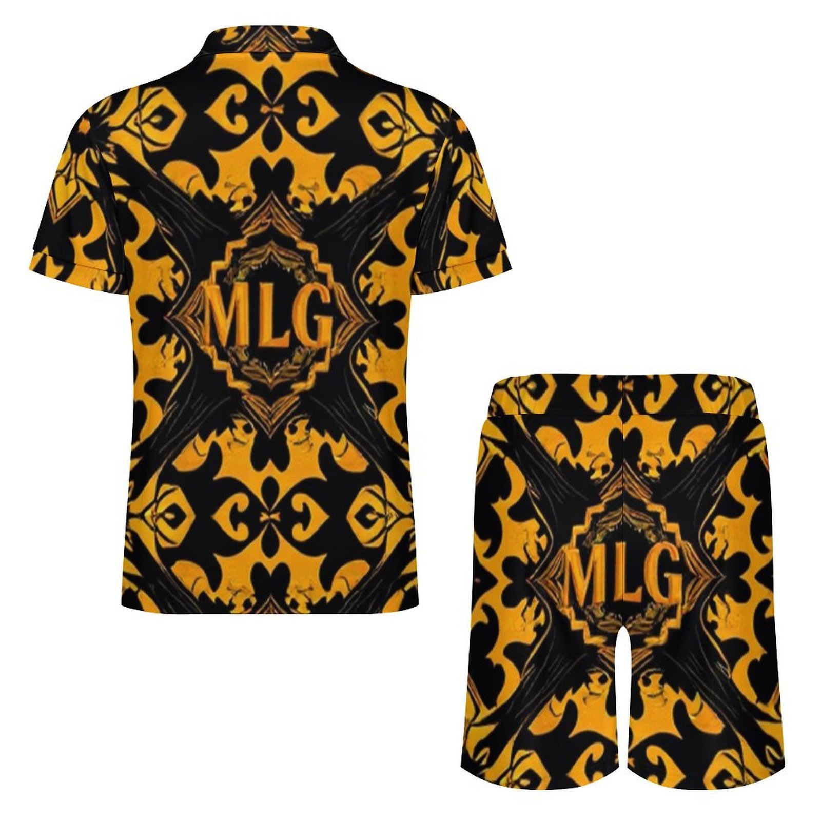 MLG Men's Design Zip-Up Polo Set – Image 2
