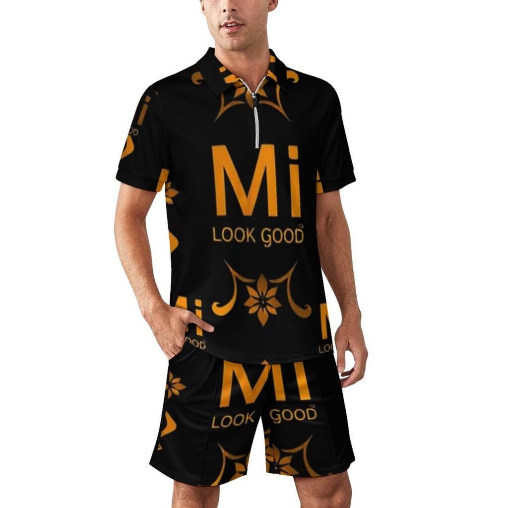MLG Men's Design Zip-Up Polo Set
