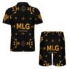 MLG Men's Design Zip-Up Polo Set - Thumbnail Image 2