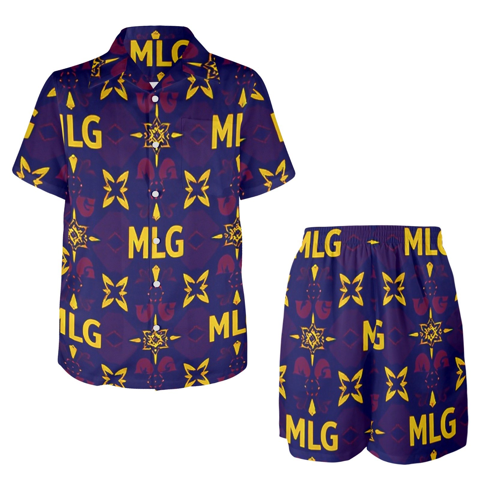 MLG Set 2 Men's Shirt and Shorts Outfit - Image 4