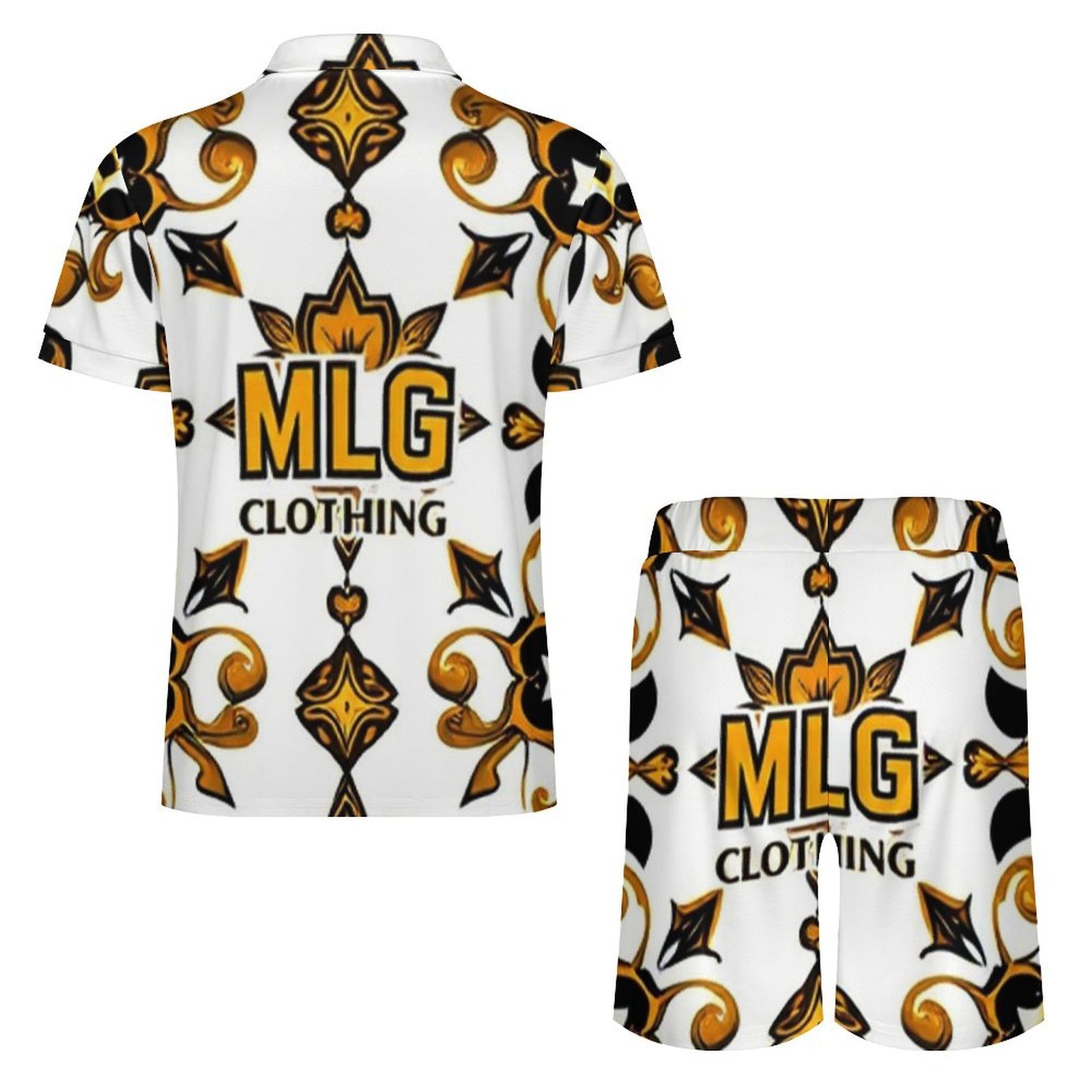 MLG Men's Design Zip-Up Polo Set – Image 2