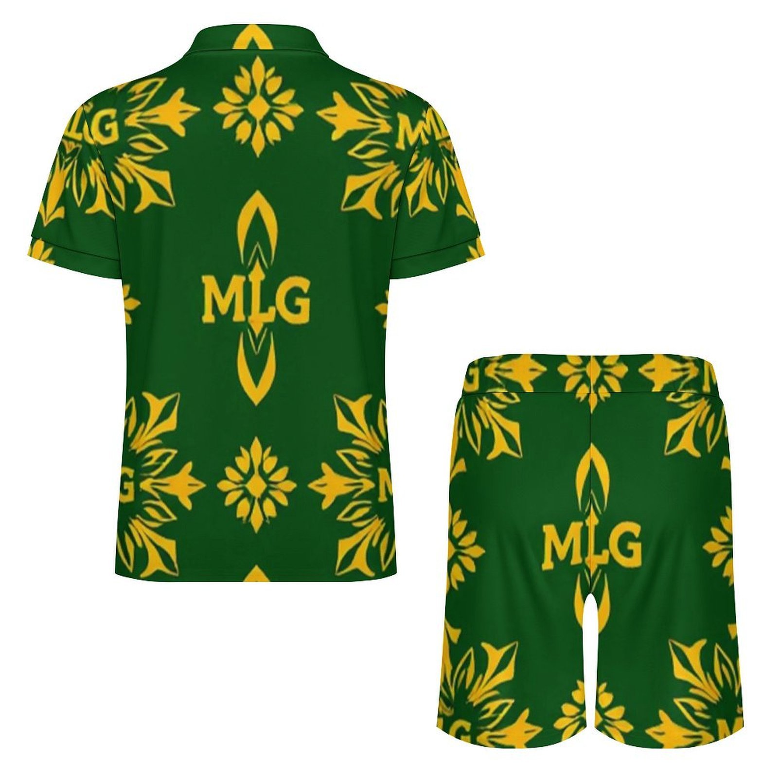 MLG Men's Design Zip-Up Polo Set – Image 2