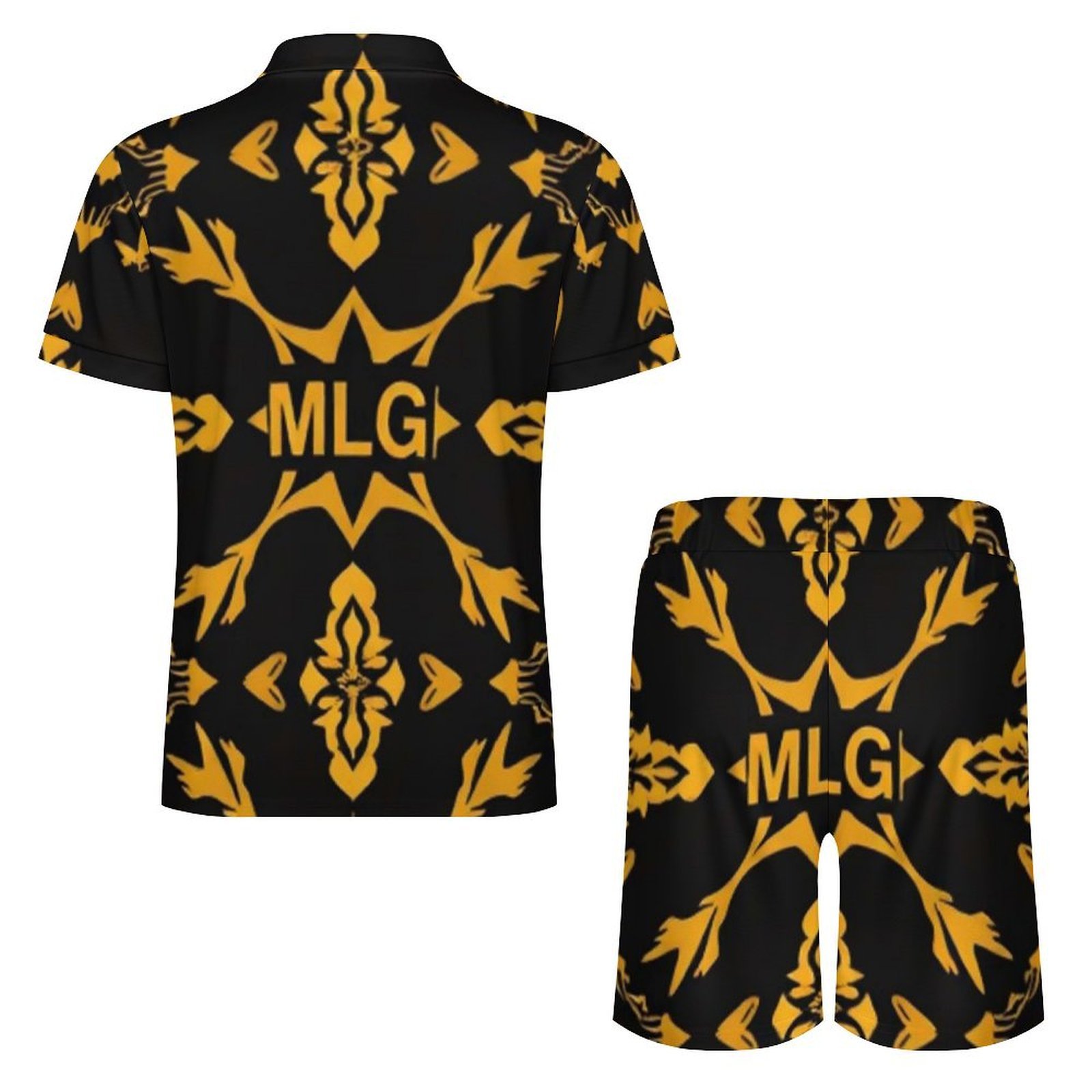 MLG Men's Design Zip-Up Polo Set – Image 2