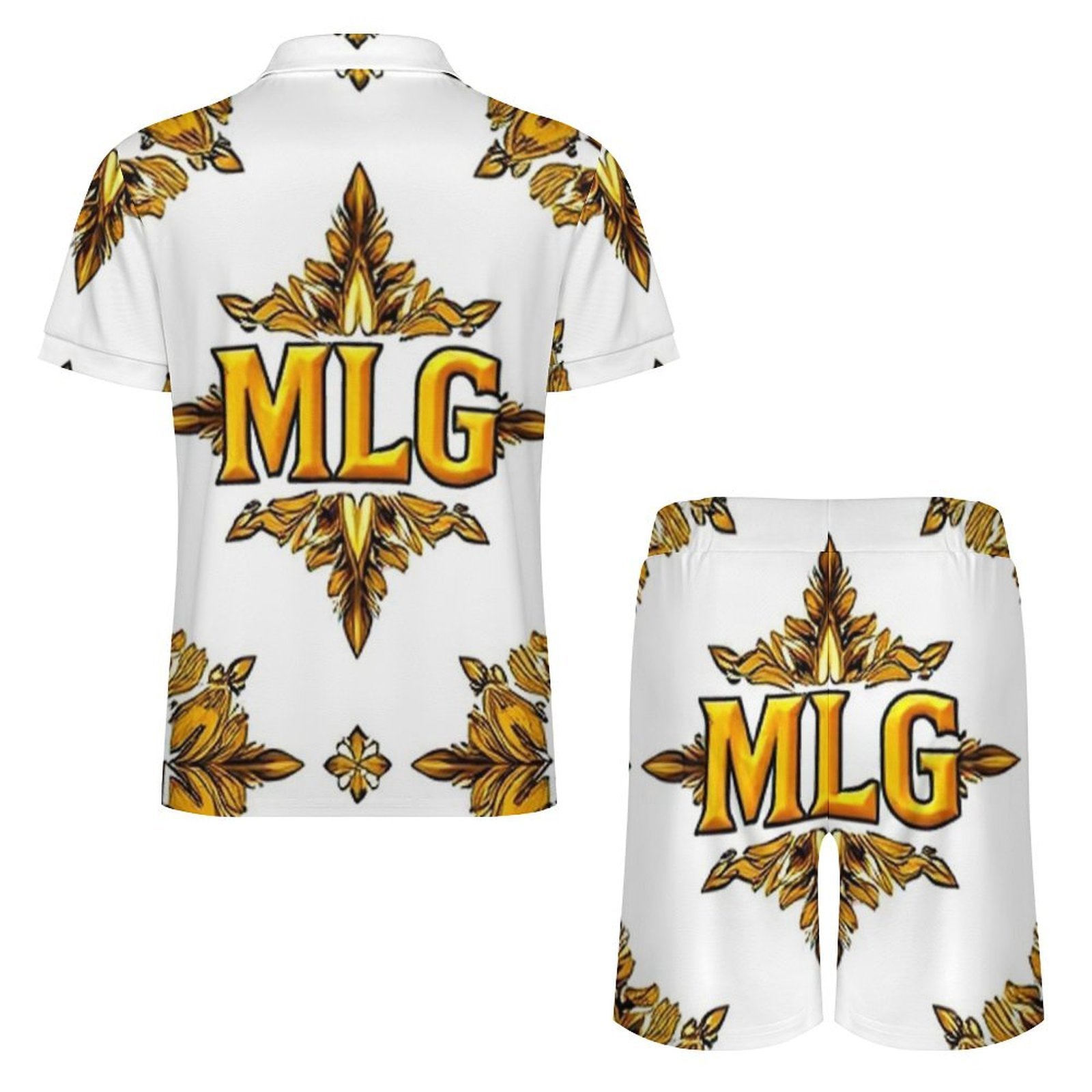 MLG Men's Design Zip-Up Polo Set - Imagen 2