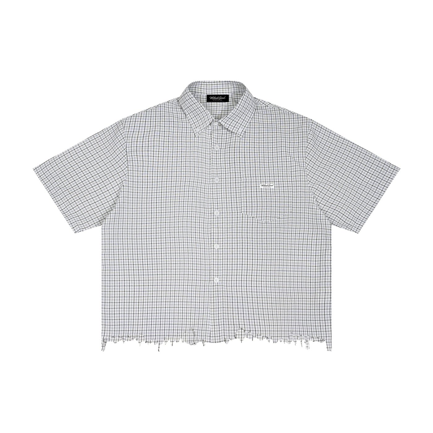 MLG Unisex Distressed Plaid Shirt & Capri Shorts Set - Image 5